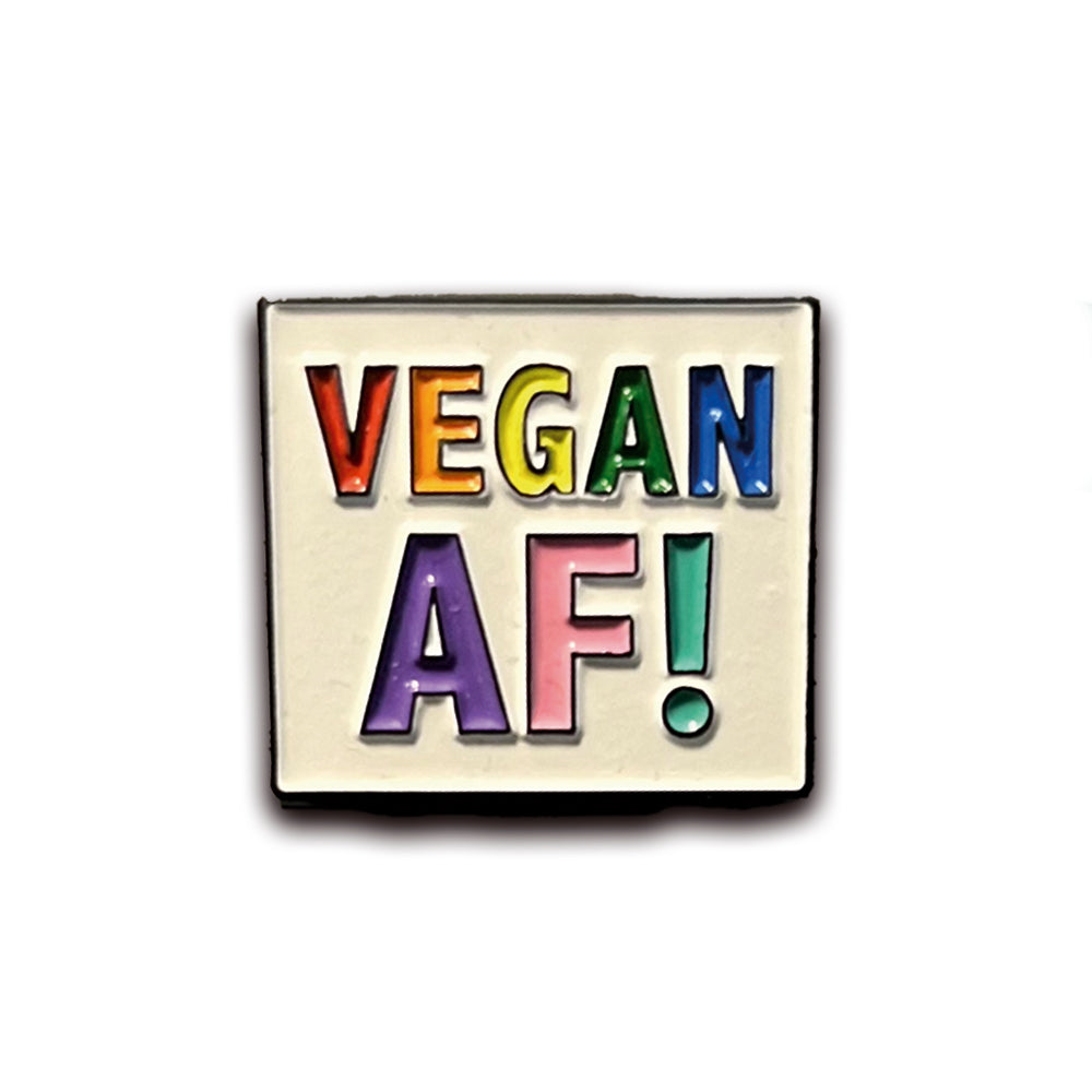 Metal-Pin Vegan AF von GegenVind