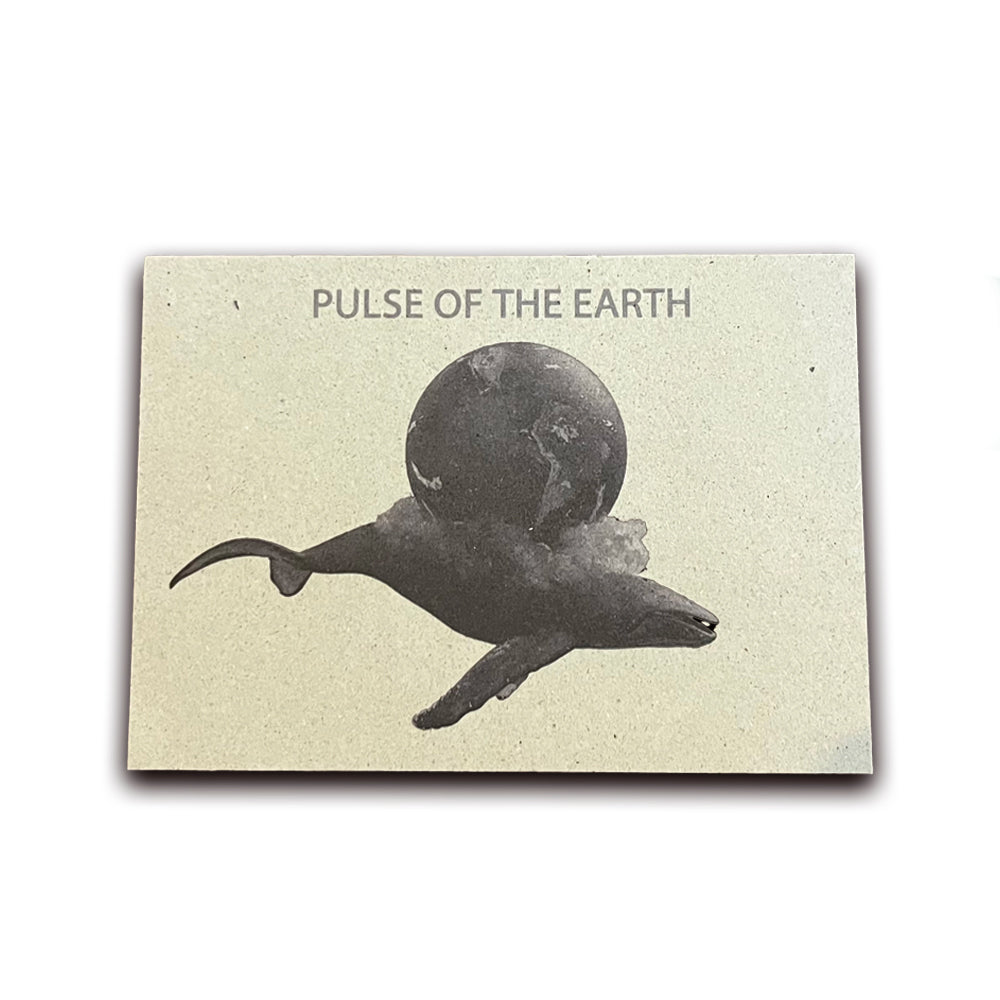 Postkarte Wal mit Aufschrift "Pulse of the earth" von GegenVind
