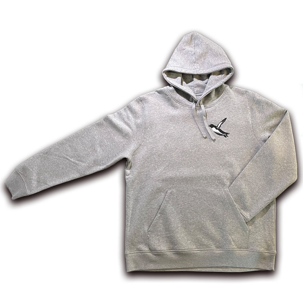 Pinguin Hoodie front Gegenvind